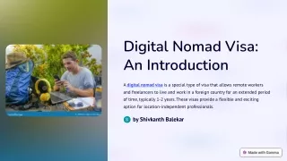 digital nomad visa an introduction