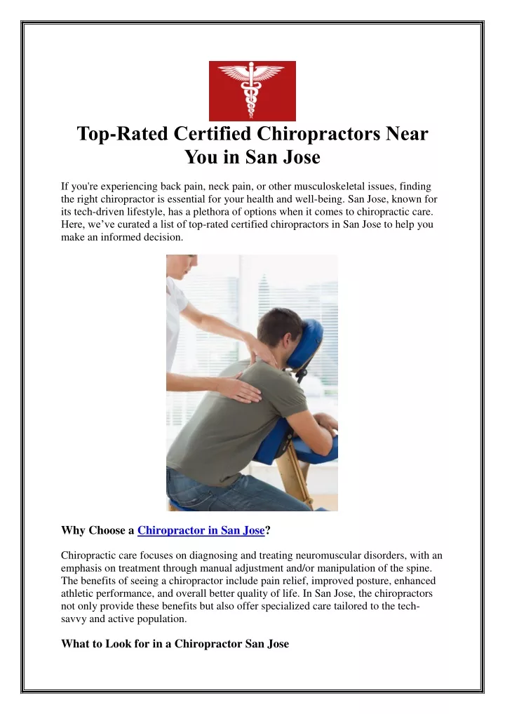 top rated certified chiropractors near