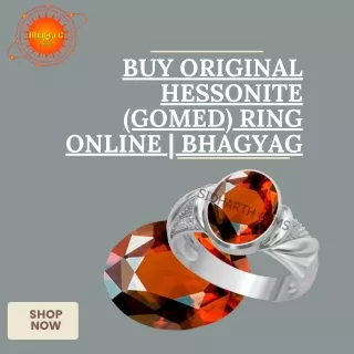 Buy Original Hessonite (Gomed) Ring Online  BhagyaG