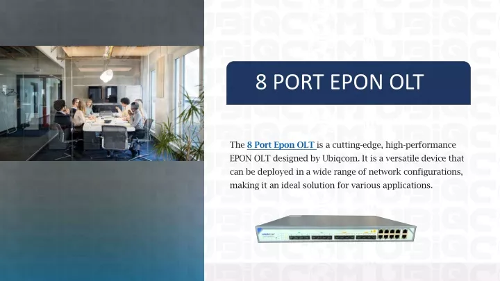 8 port epon olt