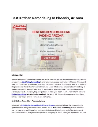 Best Kitchen Remodeling in Phoenix