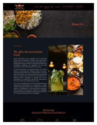 Catering Services in Rhode Island - Kinnera Indian Restaurant - About Us