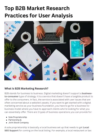 Top B2B Market Research Practices for User Analysis | SFWPExperts