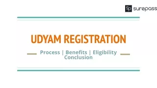 udyam registration process benefits eligibility