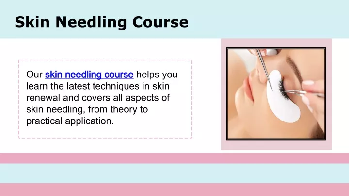 skin needling course