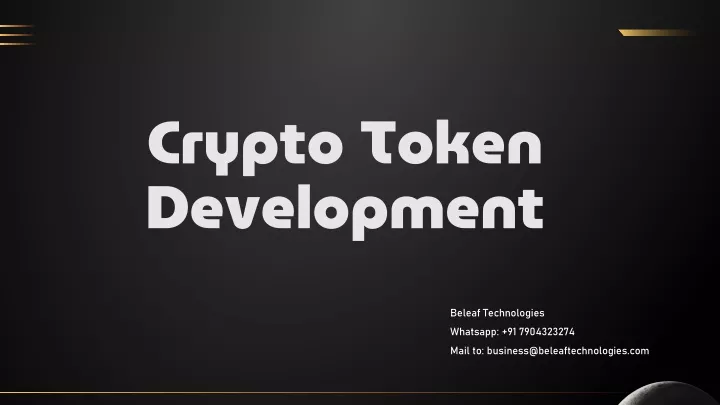 crypto token development