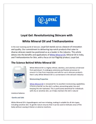 loyal gel revolutionizing skincare with