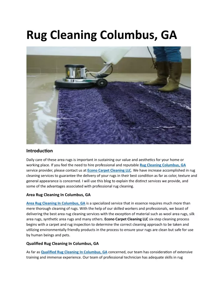 rug cleaning columbus ga