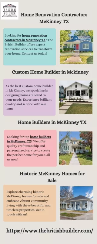 Home Renovation Contractors McKinney TX