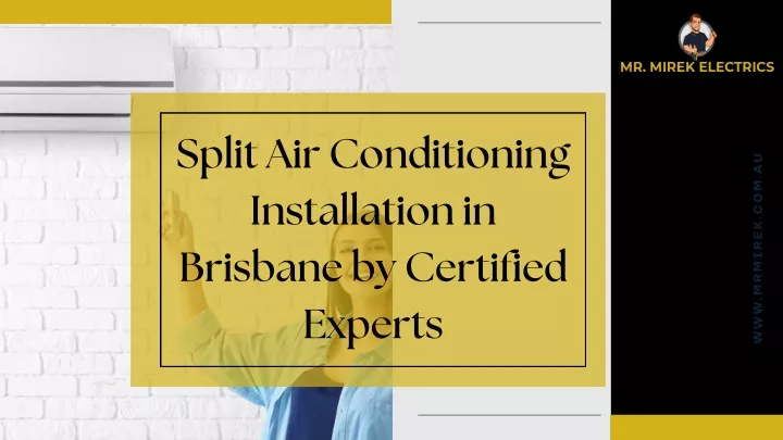 split air conditioning installation in brisbane