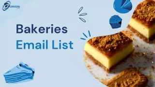 Bakeries Email List
