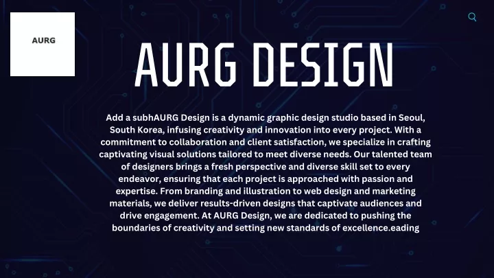 aurg design add a subhaurg design is a dynamic