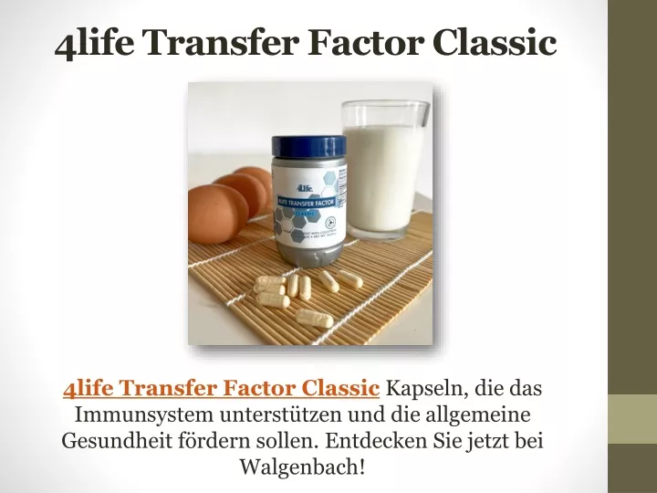 4life transfer factor classic