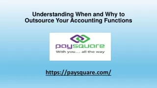 Understanding When and Why to Outsource Your Accounting Functions