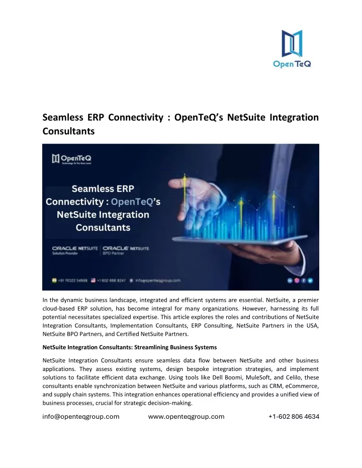 seamless erp connectivity openteq s netsuite