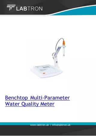 benchtop multi parameter water quality meter