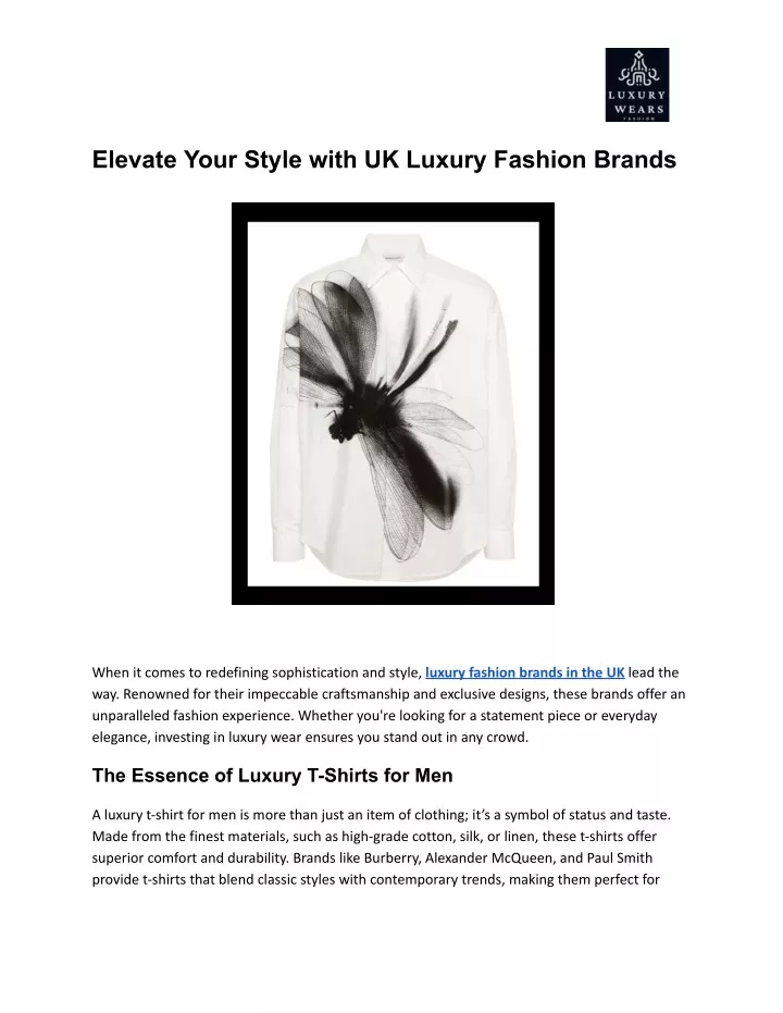 elevate your style with uk luxury fashion brands