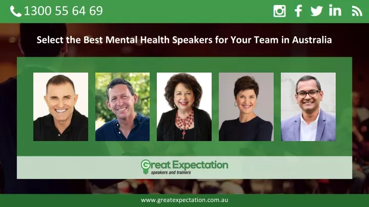 select the best mental health speakers for your team in australia