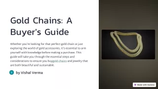 Ultimate Guide to Purchasing Gold Jewelry