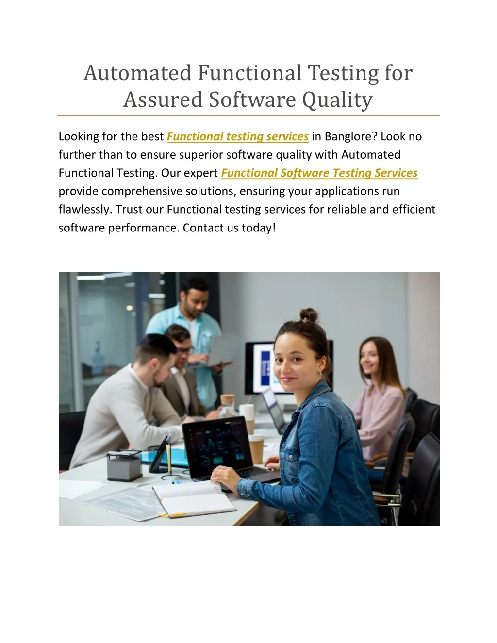 PPT - Automated Functional Testing for Assured Software Quality ...