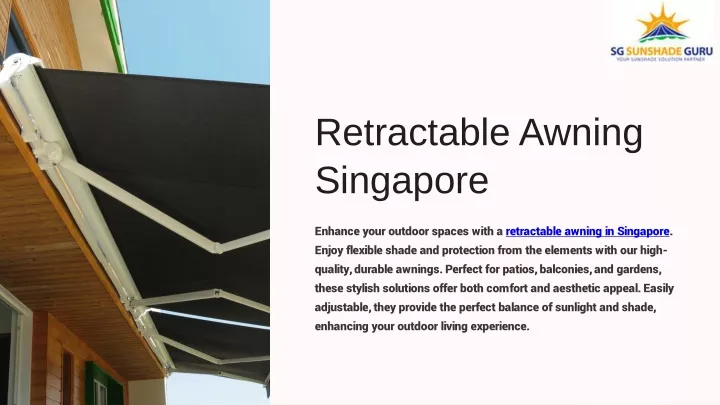 retractable awning singapore