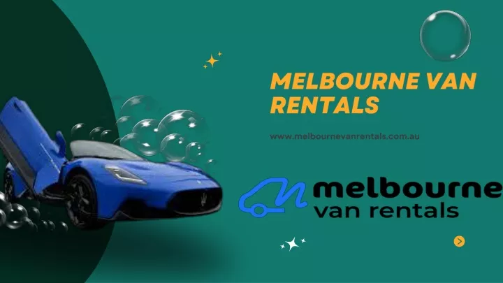 melbourne van rentals