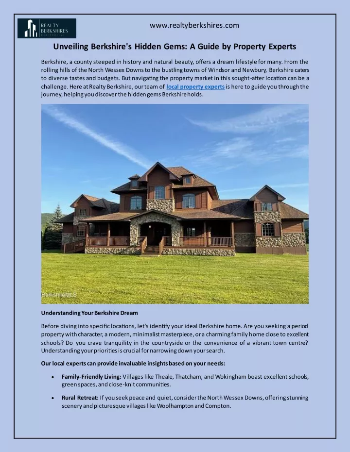 www realtyberkshires com