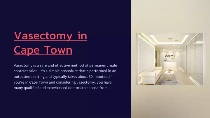 vasectomy in cape town