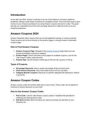 Shop And Save at Amazon With Amazon Coupons