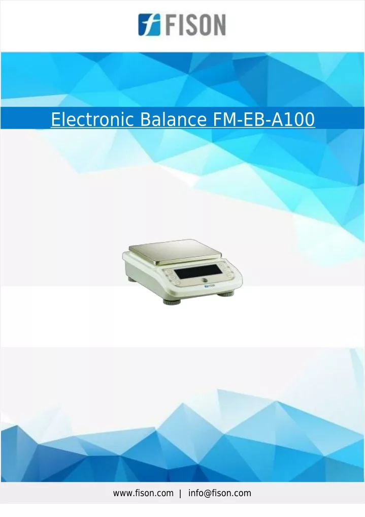 electronic balance fm eb a100 www fison