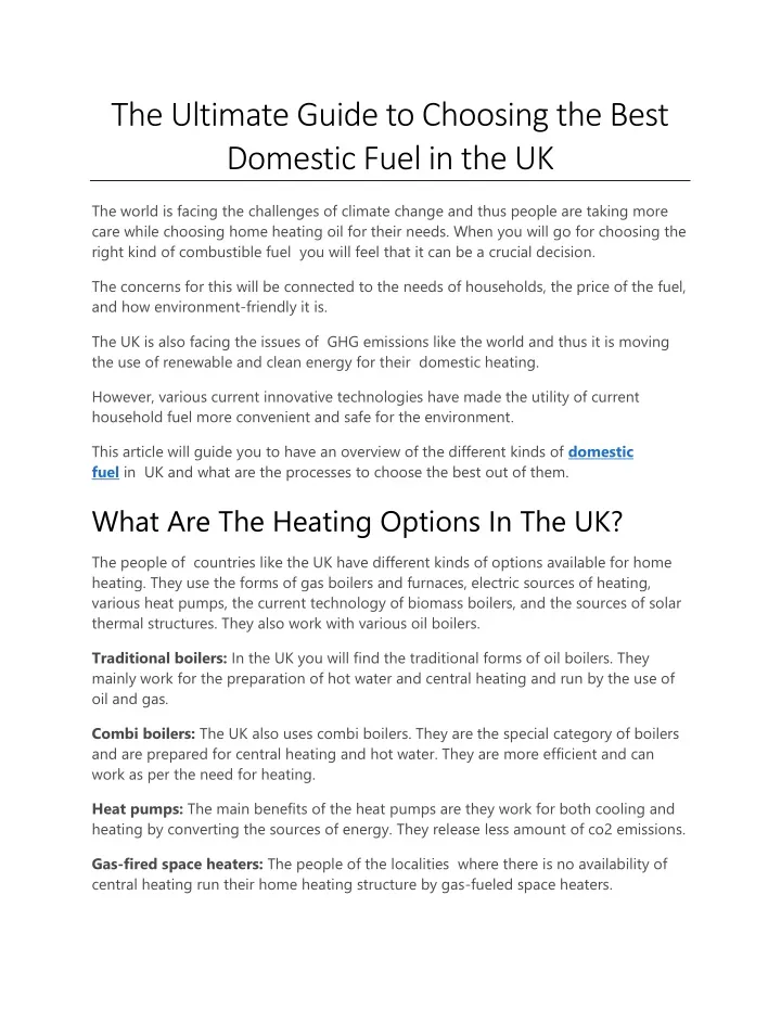 the ultimate guide to choosing the best domestic