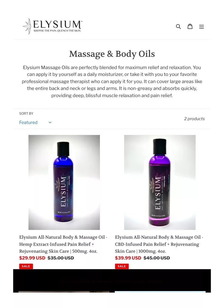 massage body oils