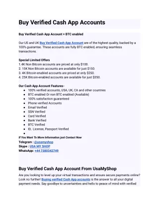 Never Lose You Buy Verified Cash App Accounts Again