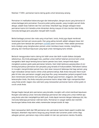 mainkan 17 000 permainan kasino daring gratis
