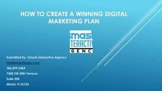 How to Create a Winning Digital Marketing Plan