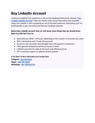 Never Lose You BUY LINKEDIN ACCOUNTt  Again