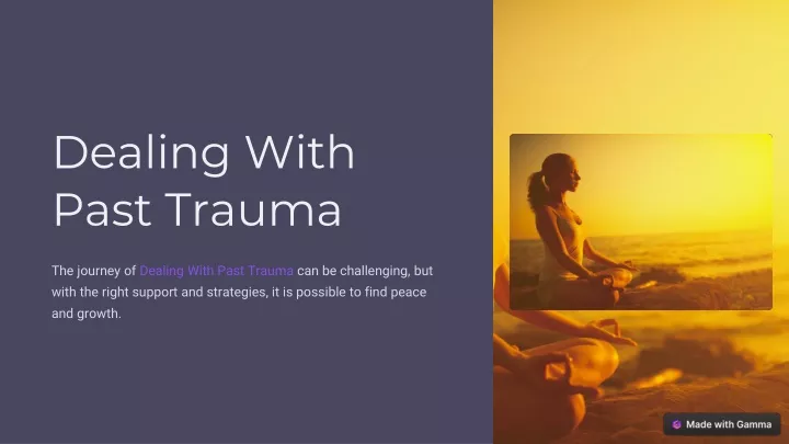 dealing with past trauma