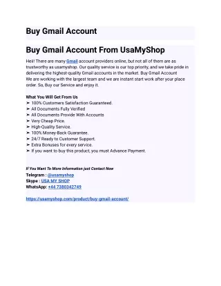 Never Lose You Buy Gmail Account  Again
