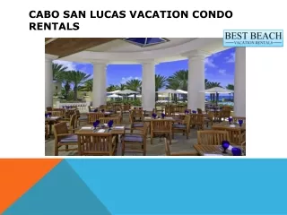 cabo san lucas vacation condo rentals