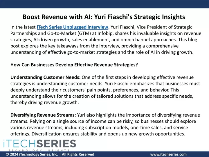 boost revenue with ai yuri fiaschi s strategic