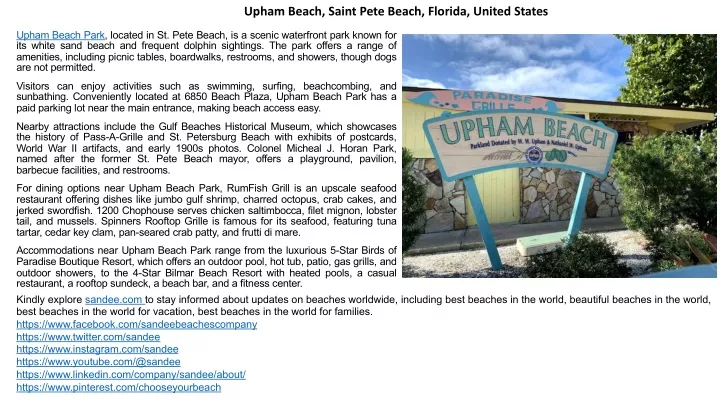 upham beach saint pete beach florida united states