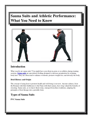 Sauna Suits and Athletic Performance What You Need to Know