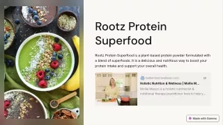 Rootz Protein Superfood | Mollie Mason