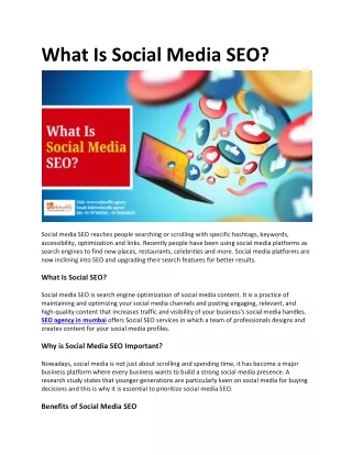 What Is Social Media SEO