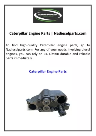 caterpillar engine parts nadieselparts com