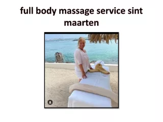 full body massage service sint maarten