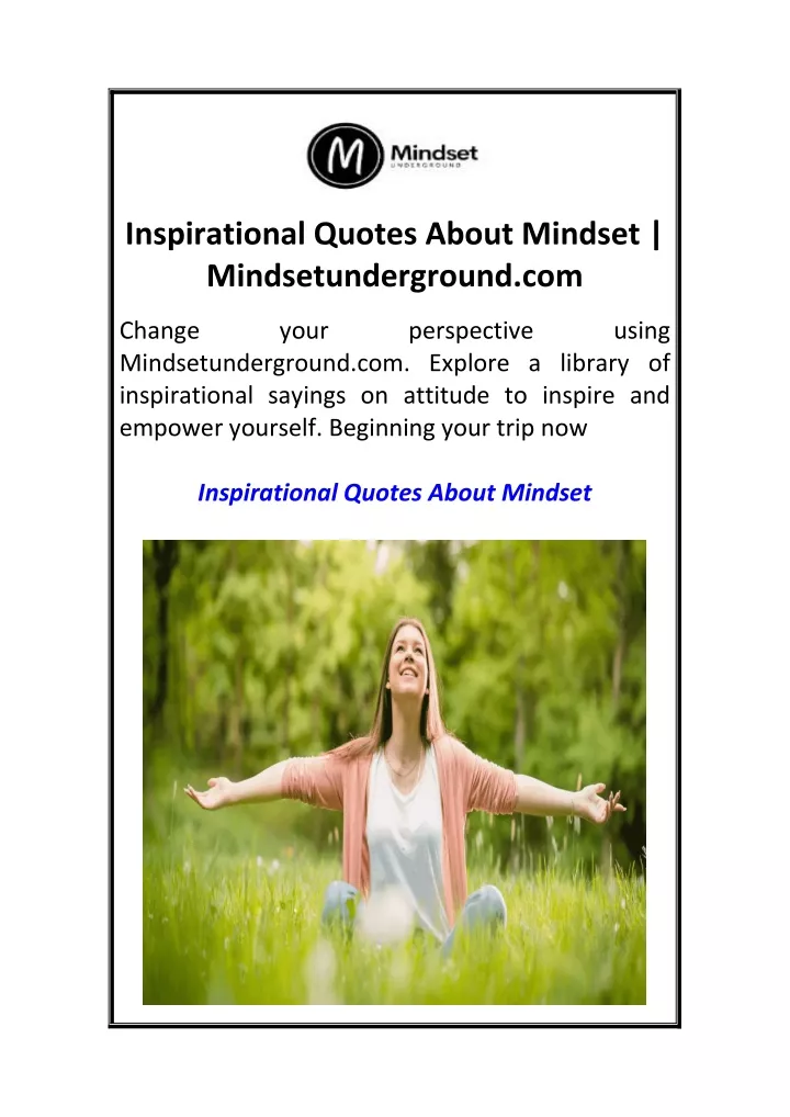 inspirational quotes about mindset