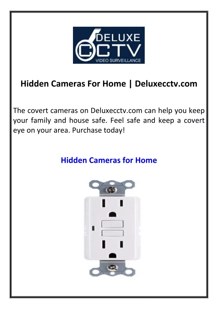 hidden cameras for home deluxecctv com