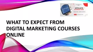 What to Expect from Digital Marketing Courses Online