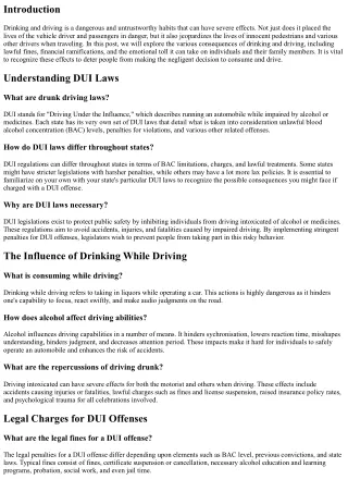 Comprehending the Consequences of Drinking and Driving: Don't Threat It